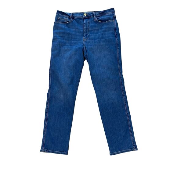 Frame Women’s Casual Comfortable Denim Le Sylvie Slender Straight Jeans Size 33 - Picture 1 of 10